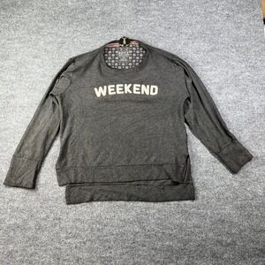 Royce Brand Weekend Sweatshirt Women's Charcoal Gray Oversized Pullover - XL